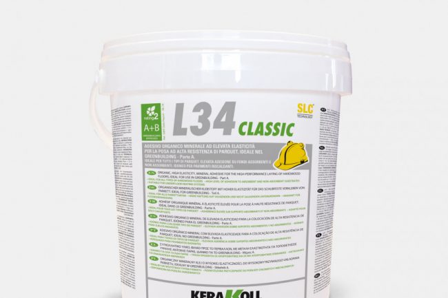 L34 classic adesivo organico minerale ad elevata elasticità per la posa