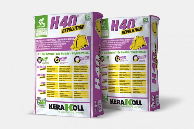 H40 revolution gel adesivo strutturale flessibile multiuso
