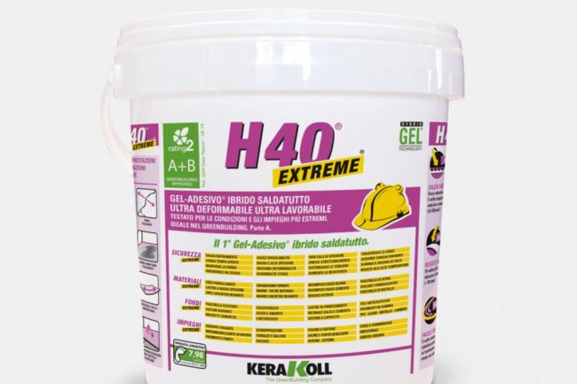 h40 extreme gel adesivo ibrido saldatutto della kerakoll
