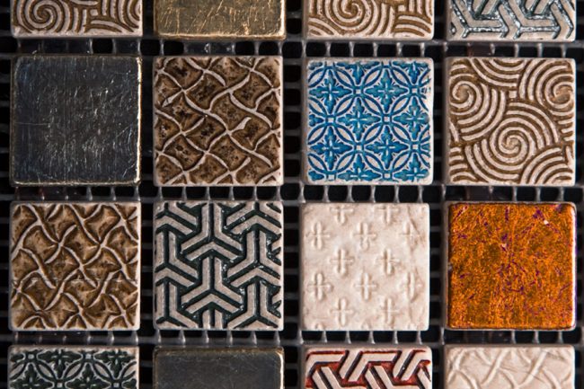 mosaico di porcellana colorata di siria ceramiche